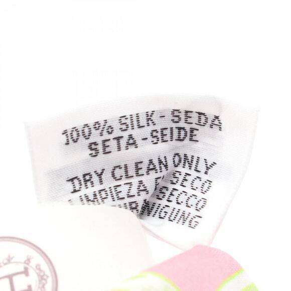 HERMES Cream Silk Scarf - Picture 3 of 3